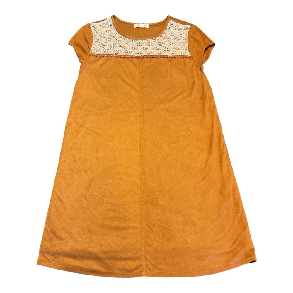 ❤️3/$15 Taylor & Sage Orange A-Line Dress Cap Sleeve